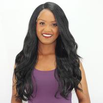 Peruca Front Lace Wig Ondulada Longa- Fibra Premium -65cm- LILIA