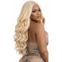 Peruca Front Semi Lace Ondulada Fibra Orgânica 70cm + Cap