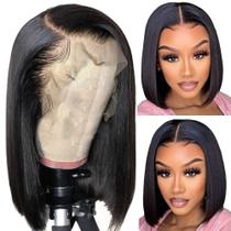 Peruca Frontal de Cabelo Humano Qangelabeauty - 13x4 HD - Densidade 180