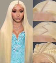 Peruca frontal de renda Bebeest 613 Cabelo humano 66cm 200 Density Blonde Peruca frontal de renda Bebeest 613 Cabelo humano 66cm 200 Density Blonde