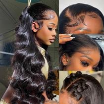 Peruca Frontal de Renda CITY GIRL Body Wave - Cabelo Humano 100% - 24 Polegadas