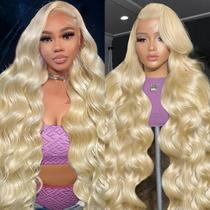 Peruca Frontal de Renda Cloudeer 613 Loira - Body Wave 70cm - 200 Densidade