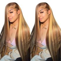 Peruca frontal de renda Cypha Ombre Human Hair Highlight 22"