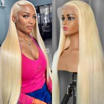 Peruca Frontal de Renda Deloni 613 - Cabelo Humano Liso 30" Loiro