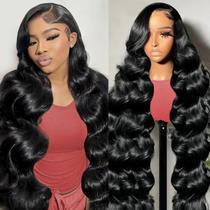 Peruca frontal de renda haha Body Wave 100% cabelo humano 20" para mulheres Peruca frontal de renda haha Body Wave 100% cabelo humano 20" para mulheres