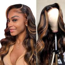 Peruca frontal de renda IDHERE Body Wave Ombre Honey Blonde 50cm Peruca frontal de renda IDHERE Body Wave Ombre Honey Blonde 50cm