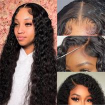 Peruca frontal de renda Jasperel Deep Wave 100% cabelo humano 70cm Peruca frontal de renda Jasperel Deep Wave 100% cabelo humano 70cm