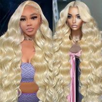 Peruca frontal de renda JINNOO 613 Blonde Human Hair 200 Densidade 70cm Peruca frontal de renda JINNOO 613 Blonde Human Hair 200 Densidade 70cm