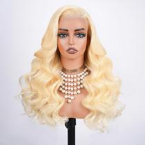 Peruca frontal de renda KingsUp 613 Body Wave 30" 250 Density HD Lace