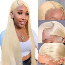 Peruca frontal de renda LETMIEO 613 Cabelo humano 34cm 180% de densidade Peruca frontal de renda LETMIEO 613 Cabelo humano 34cm 180% de densidade