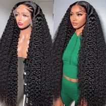 Peruca Frontal de Renda Lovelyworld Deep Wave 30" - 200% de Densidade