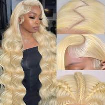 Peruca frontal de renda MARUOL 71cm 613 Cabelo humano loiro 180% de densidade Peruca frontal de renda MARUOL 71cm 613 Cabelo humano loiro 180% de densidade