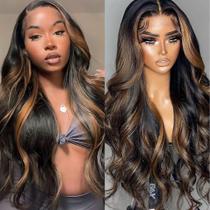 Peruca frontal de renda miear 13x6 Body Wave 66cm 180% Densidade 1B/30 Peruca frontal de renda miear 13x6 Body Wave 66cm 180% Densidade 1B/30
