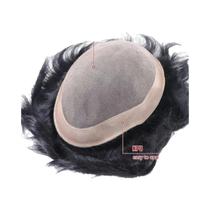 Peruca Frontal de Renda Respirável Masculina - Cabelo Humano 6x8, 6x9, 7x10 e 8x10