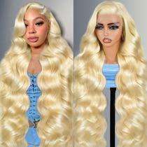 Peruca frontal de renda Shciyair 30cm 163 cabelo humano loiro 200 densidade Peruca frontal de renda Shciyair 30cm 163 cabelo humano loiro 200 densidade