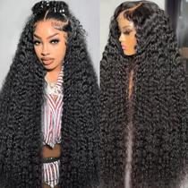 Peruca frontal de renda Zumuer Deep Wave 13x6 HD 180% Densidade 32"