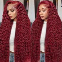 Peruca GARAXIS 40" 250% Densidade 99J Borgonha Ondas Profundas