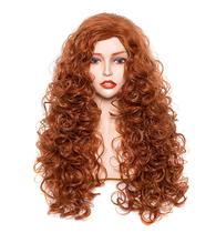 Peruca Gerulyss Long Wavy Ginger 70cm sintética para mulheres