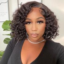 Peruca GOLFMAX Glueless Human Hair Short Bob 25 cm de profundidade Peruca GOLFMAX Glueless Human Hair Short Bob 25 cm de profundidade