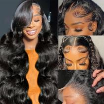 Peruca Groyfd 32" Body Wave, 200% de densidade, lace front 13x6