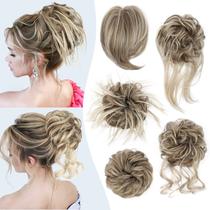 Peruca Hair Bun, penteado despenteado para mulheres HMD 18TH85