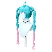 Peruca Hatsune Miku Anime Cosplay 100cm de fibra de alta temperatura