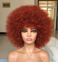 Peruca HIHOO curta afro com franja para mulheres negras de 25 cm sintética Peruca HIHOO curta afro com franja para mulheres negras de 25 cm sintética