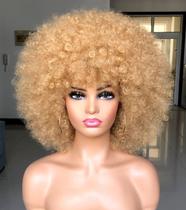 Peruca HIHOO Short Afro Kinky Curly para mulheres negras loiras