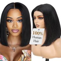 Peruca HWOwig 250 Density 12 polegadas 100% cabelo humano Bob Peruca HWOwig 250 Density 12 polegadas 100% cabelo humano Bob