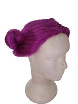 Peruca infantil cabelo lilás com coques estilo bonequinha