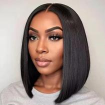 Peruca ISEE Hair M Cap 9x6 Bob 25 cm Cabelo humano 180% de densidade