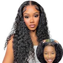 Peruca ISEE Hair Wear and Go sem cola Deep Wave 100% cabelo humano