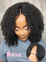 Peruca ISEE V Part Human Hair Kinky Curly 180% Densidade 40cm