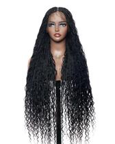Peruca JALIZA Boho Curls Human Hair 36 cm Small Box Braids 121