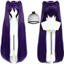 Peruca Joneting com rabo de cavalo roxo escuro e reto para mulheres Peruca Joneting com rabo de cavalo roxo escuro e reto para mulheres