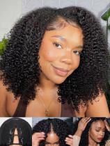 Peruca Julia Hair Easicontour V Part Kinky Curly 14" 180% de densidade