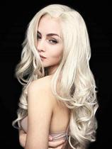 Peruca Kaneles Long Wavy Blonde Sintética Resistente ao Calor