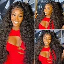 Peruca Keshon Deep Wave 100% cabelo humano 200% densidade 60cm