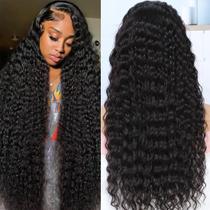Peruca Keshon Deep Wave 30" 200% de densidade para cabelo humano frontal