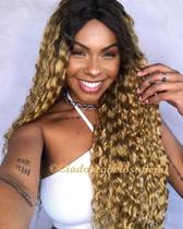 Peruca Lace Front Bio Vegetal Mônica Loiro 27 cm - Cia dos Cabelos Peruca Lace Front Bio Vegetal Mônica Loiro 27 cm - Cia dos Cabelos