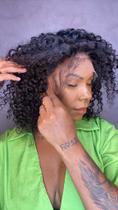 Peruca Lace Front Cabelo Humano Afro 110 cm - Cacheado com Baby Hair