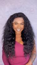 Peruca Lace Front Cabelo Humano Carina - 60/65cm, 150 Densidade, Cacheada Peruca Lace Front Cabelo Humano Carina - 60/65cm, 150 Densidade, Cacheada