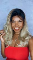 Peruca Lace Front Cabelo Humano Rosa 40 cm Liso Levemente Ondulado Peruca Lace Front Cabelo Humano Rosa 40 cm Liso Levemente Ondulado