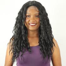 Peruca Lace Front Wig Ondulada Longa - Fibra Premium -55cm- Unit 9 Peruca Lace Front Wig Ondulada Longa - Fibra Premium -55cm- Unit 9