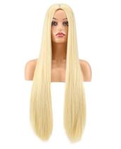 Peruca Lace Sem Franja Fibra Premium Loiro Clarissimo 70 cm