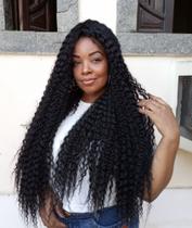 Peruca lace wig cacheada longa wig lace peruca bio fibra modelo maya semelhante ao humano
