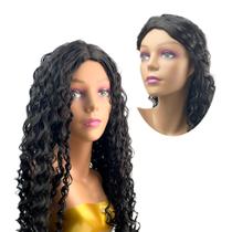 Peruca Lace Wig De Cabelo Organico Fibra Premium Cacheada Afro