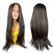 Peruca Lace Wig De Fibra Orgânica Cabelo Liso Longo 70Cm - Rass Hair