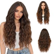 Peruca Lace Wig Levemente Cacheada Fibra Orgânica Premium