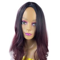 Peruca Lace Wig Organica Premium Levemente Ondulada 70Cm - Fashion Line